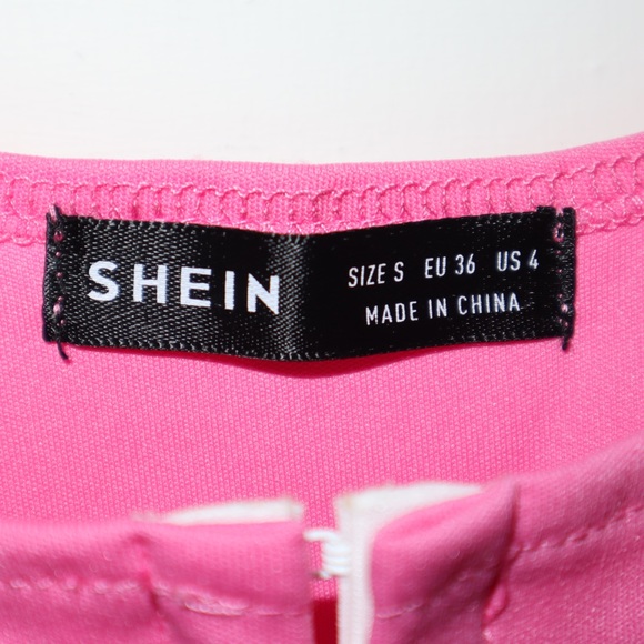 Pink Asymmetrical Corset Crop Top - Picture 4 of 4